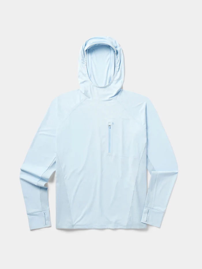 Brrr® Lightweight Rockport Pro Guide Hoodie- Ice Water